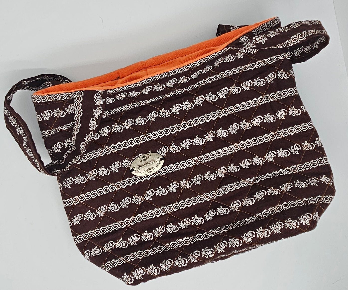 Projekttasche mit Laschen - braun