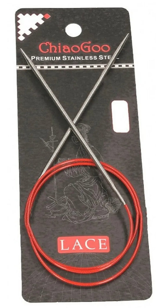 Chiaogoo Red Lace / Rundstricknadel 80cm - verschiedene Nadelsstärken