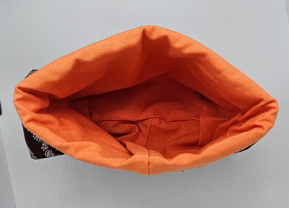 Projekttasche mit Laschen  -  braun