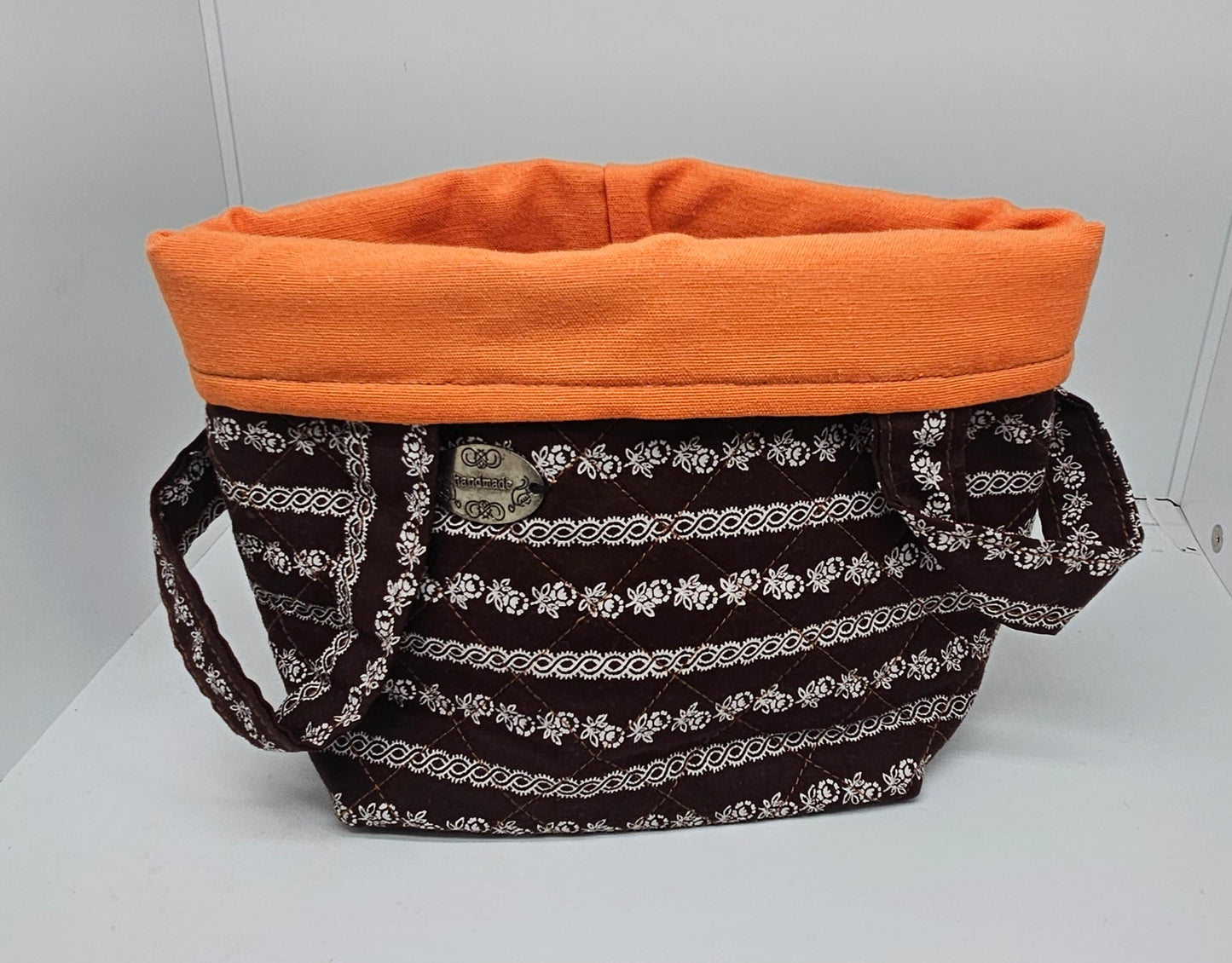 Projekttasche mit Laschen  -  braun