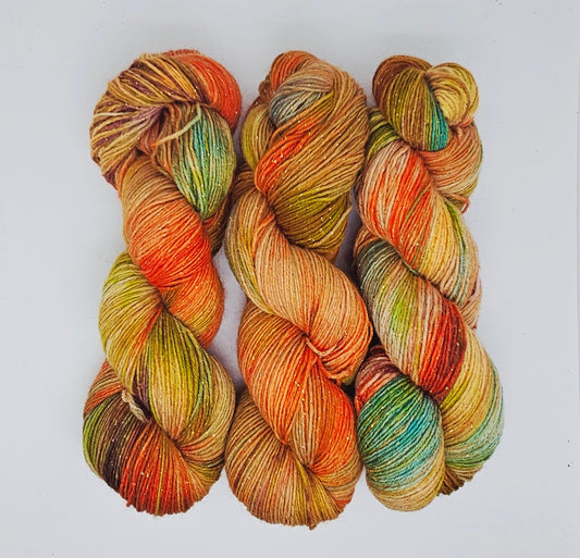 BasicSocks Glitzer- Indian Summer - 100g/ 400m