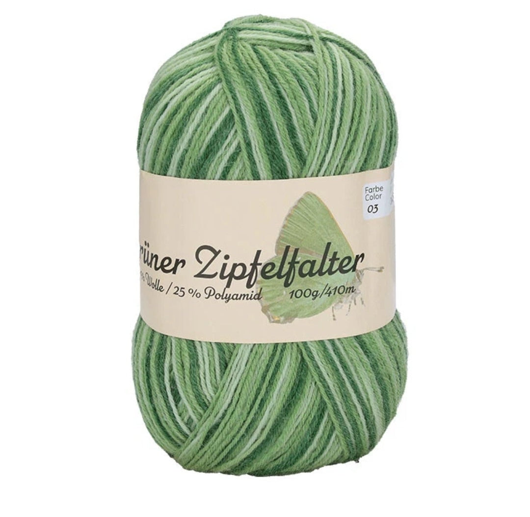 Sockenwolle Mix-Sortiment Schmetterling