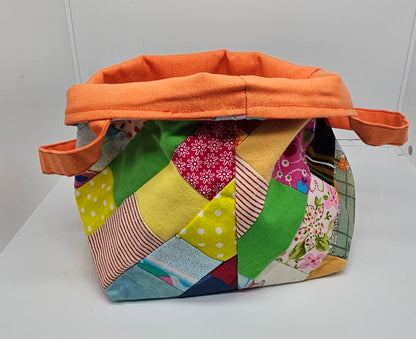 Projekttasche mit Laschen  -  bunt