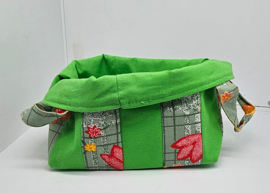 Projekttasche mit Laschen  -  grün