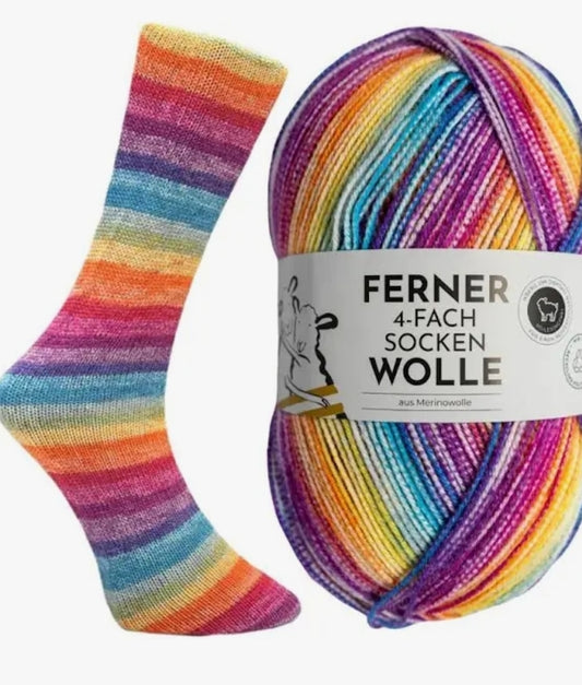 Lungauer Sockenwolle 4fach - Farbe: 48-72