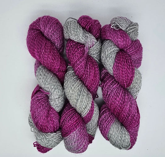 BasicSocks  *fuchsie/grau meliert* 100g/ 420m